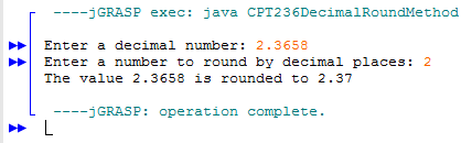 Java decimal rounding