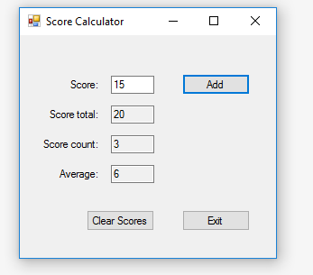 Score calculator